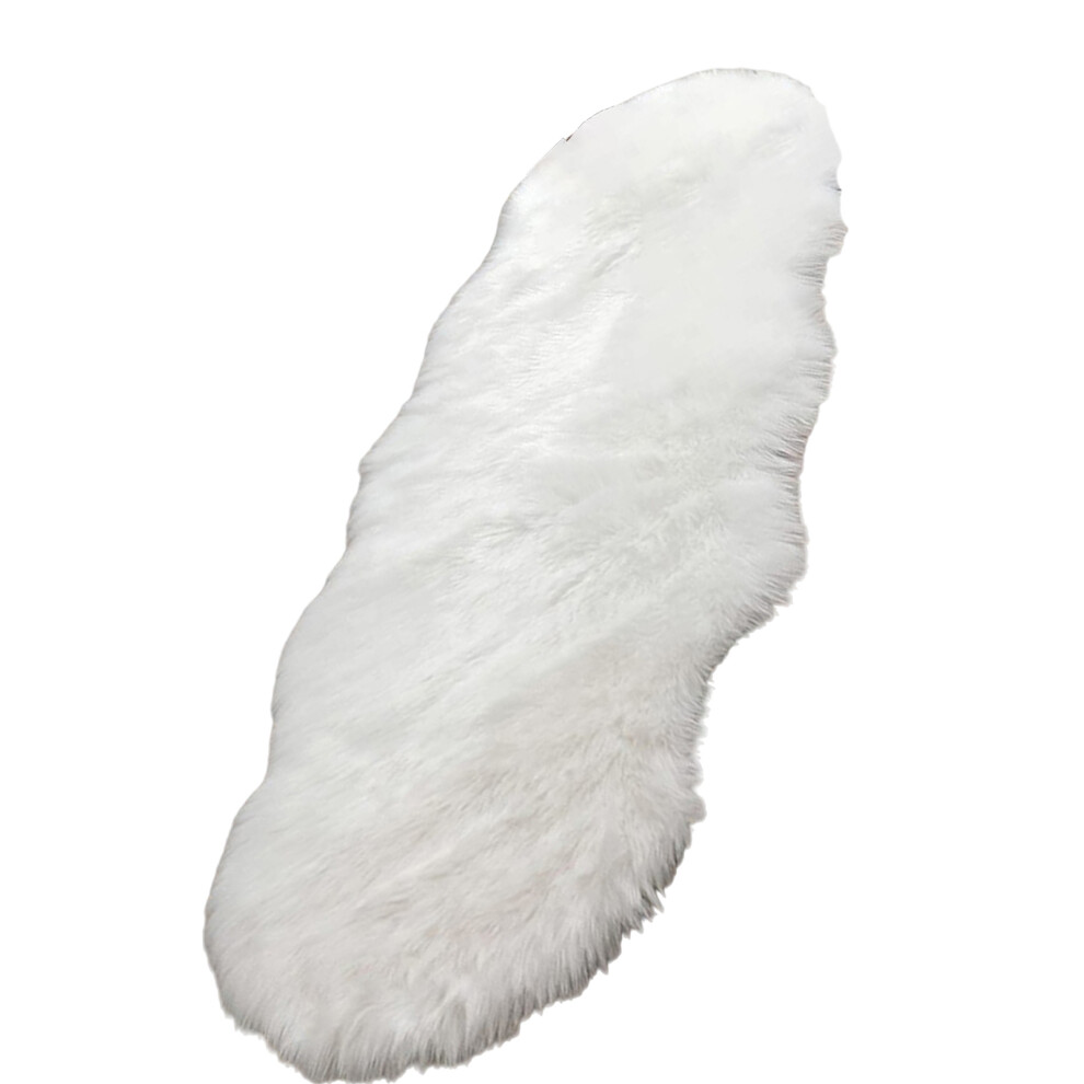 Shaggy Carpet Soft Plushie Rug Durability Indoor Floor-White