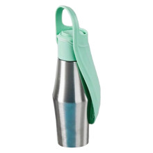 Water Bottle for Dogs 750ml Stainless Steel Portable LeakProof Pet Dispenser Travel Outdoor Hydration Light Green A