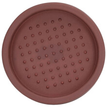 Compactador de café expresso com cabo de madeira, proteção de silicone, design anticorrosivo, base plana em aço inoxidável, tamanho profissional