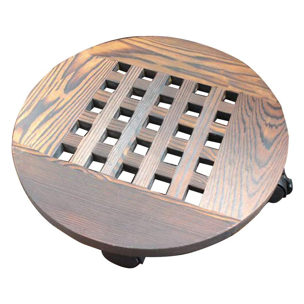 Outdoor Indoor Plant Caddy, Round Plant Dolly With Lockable Casters, Ideal For Heavy Duty Use 9489125443861