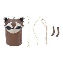 Handgemaakte tuindecoratie: windgong in de vorm van een dier, gemaakt van hars, met rustgevende geluiden. Deze weerbestendige windgong is perfect