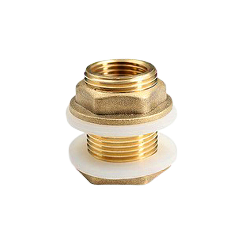 Versatile Plumbing Application For Pipes, Faucets, Hoses, And Fittings, Solid Brass Construction Ensures Dependability, Brass Bulkhead Connector Offer 9489125374264