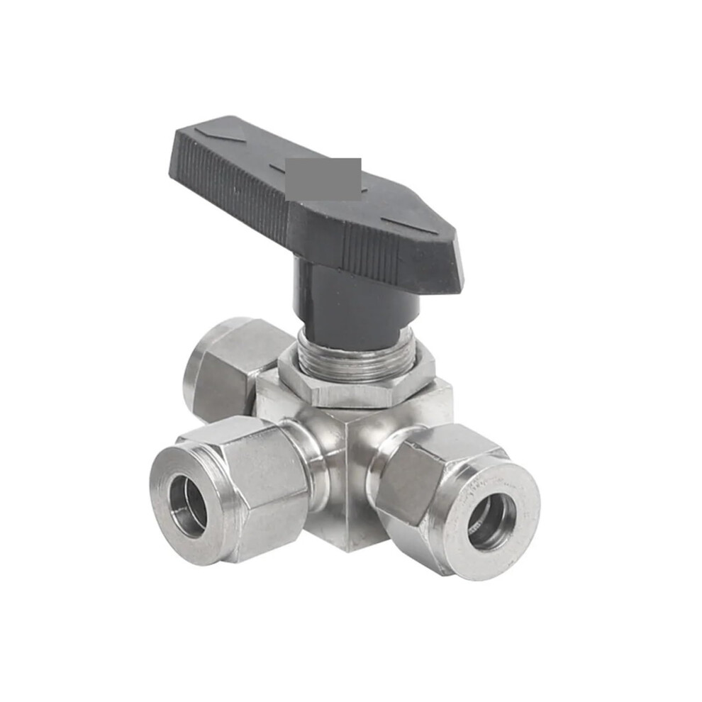 1/2' Od Tube Tee Lport Ball Valve 304 Stainless Compression Union For Tubing 1/2 Inch Tube Fittings 9323874188195