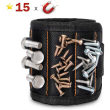Bærbar værktøjskasse magnetisk armbånd til boligforbedring, kraftfuld magnetisk værktøjsarmbånd til skruer, søm, bor, byggeri,