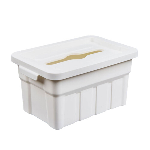 Support de boîte à mouchoirs de bureau industriel rétro,-Blanc