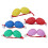 5Pcs Maracas Eier ABS Eisen Sand Nylon Seil 5