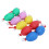 5Pcs Maracas Eier ABS Eisen Sand Nylon Seil 2