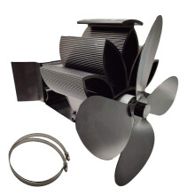 4 Heat Powered Fan Pellet Stove Blower Stovetop Fan For Pellet Wood Logs Pipe Compatible Quiet Efficient