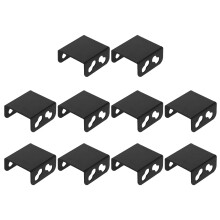 10Stk Computer Dual Fan Halter Metall Schwarz Mit Schnellverschluss