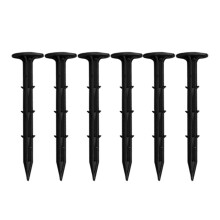 Estacas de anclaje para bordes de jardines, soportes para mangueras de riego por goteo que realzan la belleza del jardín, estacas de plástico