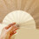 Glittering Plastic Hand Fan Portable Performances Tool For 5