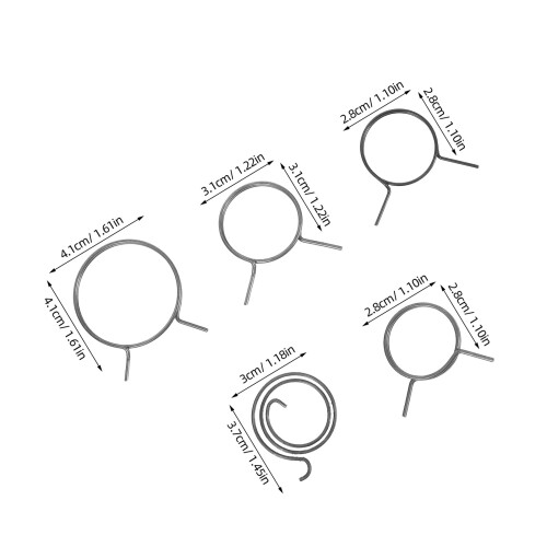 10Pcs Assorted Color Spring Latch Lock Replacement for Door Security 2