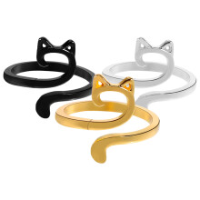 3Pcs Zinc Alloy Crochet Rings Assorted Colors Durable Knitting Loops