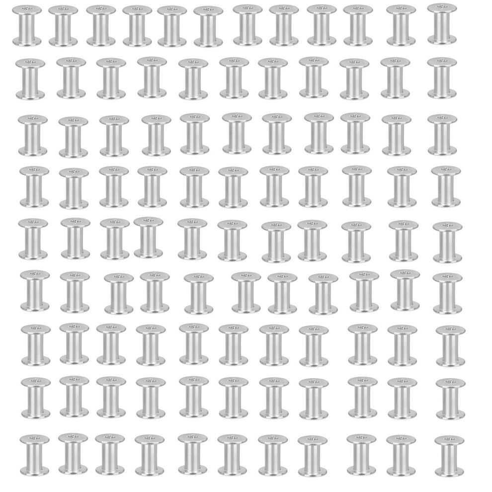 100Pieces Metal Binding Rivets Nut Flat Thread Rivets-D 7695000340206