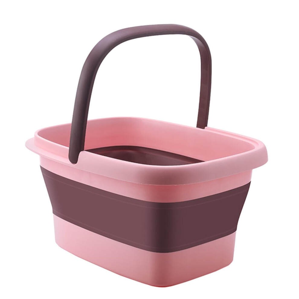 Foot Soak Bucket Foldable With Handles TPE Foot Basin Deep Barrel Design For Home Massage And Portable Fishing Storage