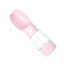 Portable Dog Water Food Dispenser Leakproof Travel Bottle Lightweight Pink For Dogs And Cats Reusable Storage