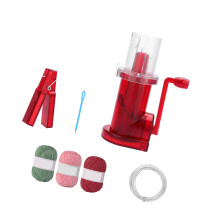 Hand Operated Cord Knitter Knitting Machine Manual Knitting-Red