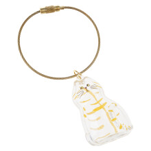 Pet Animal Hair Storage Charm Kitten-Shaped Hair-Orange cat