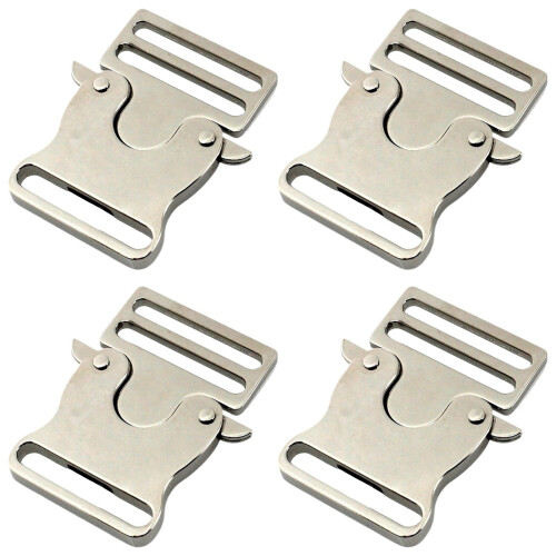 Boucles à dégagement latéral rapide, 4 pièces,-Salope blanche