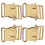 Attaches à boucles métalliques, 4 pièces, boucles à-Doré clair 1