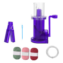 Cord Knitter Knitting Mill Machine Bracelets Weaving-Purple