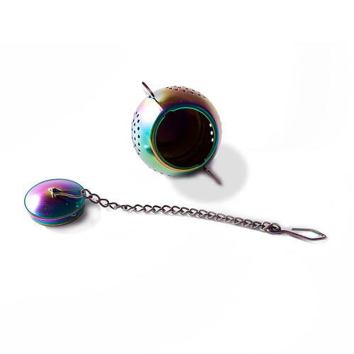 Χρυσό EasyToCleanMetalInfuser: Σουρωτήρι FineMeshTeaStrainer, CreativeTeaAccessories, ElegantTeapotDesign για τους 1
