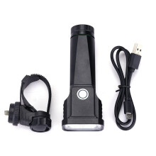 Luce per bicicletta con ricarica USB, in lega di alluminio, LED super luminosi, impermeabile, dal design aerodinamico, con tre modalità di