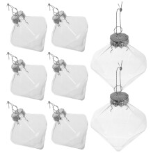 8Pcs Clear DIY Plastic Bauble Ornaments Shatterproof for Holiday Decor