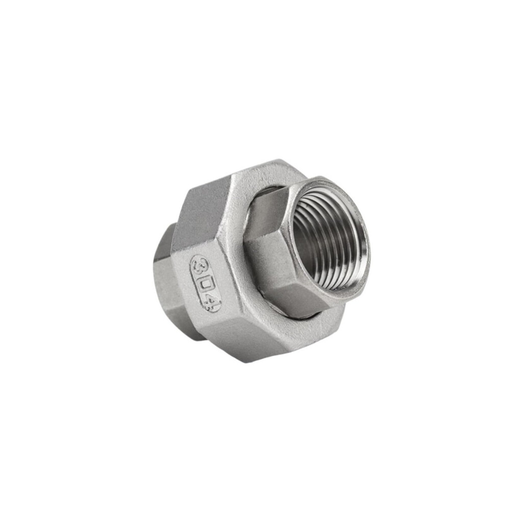 Sus304 Stainless Steel Npt Spherical Union Pipe Fittings, Flat Seat, Twist, G1/2, 46 Points 9339159451137