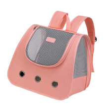 Cats Carriers Bag Breathable Pet Carriers Sightseeing Pet-Pink