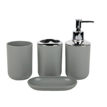 Organisateurs de comptoir de salle de bain modernes,-Gris