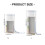 Distributeur d'eau pliable pour animaux de-Gris taille S 3