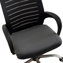 Flocking Thickened Stool Cushion-Dark Gray Silver fox velvet