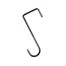 Garden Essentials, Patio Hooks In Black Powder Coated Steel For Outdoor Lights, Bird Feeders, Tool-Free Installation, Heavy Duty Support, Iron, 15X10C