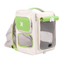 Cats Carriers Bag Backpack for Travel Soft Shoulder Bag-Green