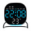 Night Light Digital Alarm Clock Electric Desk-Square blue light 1