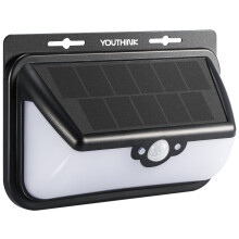 Modalità di illuminazione regolabili Luci da esterno a energia solare Sensore di movimento Faretti di sicurezza LED super luminosi Impermeabile IP65