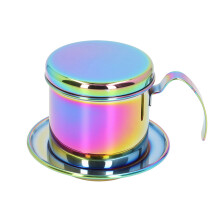 Experiencia de café vietnamita, cafetera vietnamita de acero inoxidable, infusor de café reutilizable, gotero de café portátil para uso