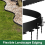 Ρολό μπορντούρας τοπίου, μπορντούρα κήπου με 30 καρφίτσες εγκατάστασης, εύκαμπτο 6