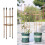 Υποστηρικτικό κήπου Rattan Trellis Πλαίσιο αναρρίχησης λουλουδιών Vintage στυλ Βάζο 3
