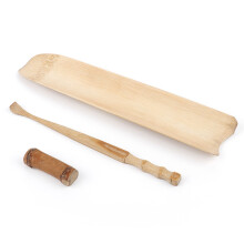 Bamboo Tea Spoon Scoop Coffee Sugar Spices High Quality Eco-Friendly Non Toxic Durable Bamboo Teaspoon For Home Office Tea Room Reception Room (3PCS)