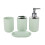 Badkamer Essential Set 4-delige plastic-Morandi Groen 1