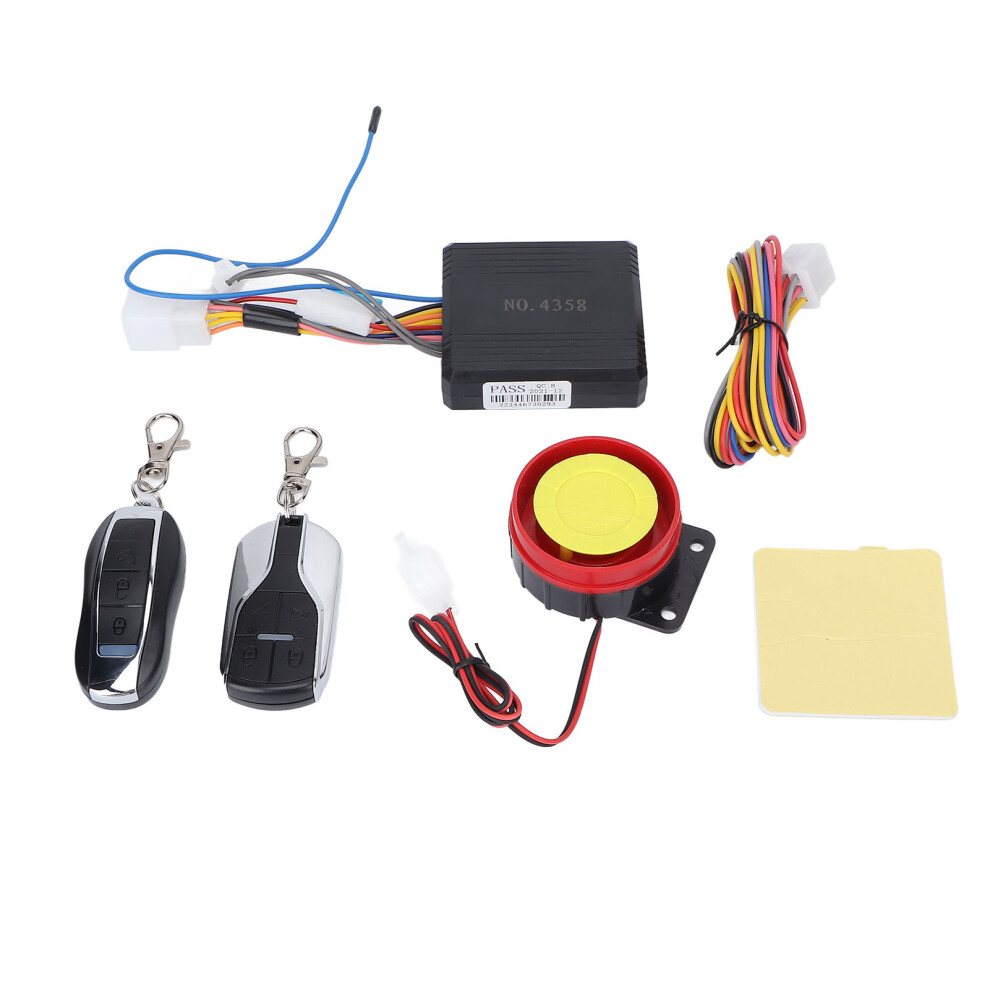 Universal Motorcycle Anti Theft Alarm System Kit, 12V, Waterproof, Remote Control 8401363871702