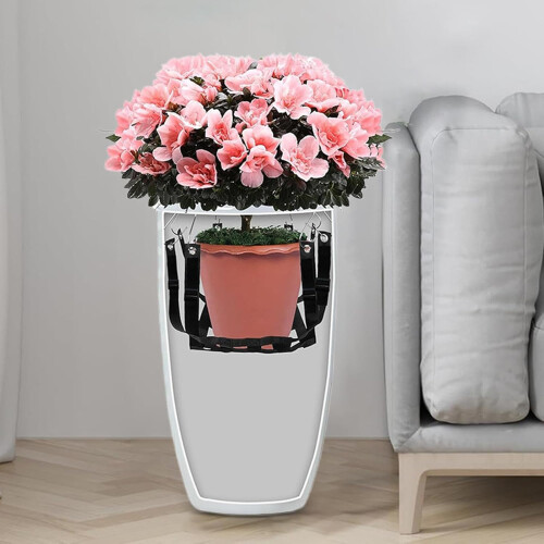 Planter Insert Rope HeightAdjustable, Planter Lifting Rope, Large Load Capacity Suitable for Large Pots 1