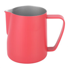 Mukava kahvainen maidonvaahdotuskannu, elegantti muotoilu, tarttumaton ruostumattomasta teräksestä valmistettu höyrystin kahvin, latten ja