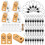 8Pcs Heart Shape Bottle Stopper with Drawstring Bag Hanging 7