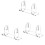 Opvouwbare ventilator-displaystandaard-Clear 3-delige set 1
