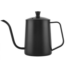 Hervidor de café de goteo con diseño de cuello de cisne, fabricado en acero inoxidable de grado alimenticio, resistente a la corrosión y al
