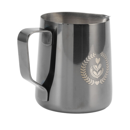 Κανάτα γάλακτος Latte Art με εξαιρετική εμφάνιση και μεταλλική υφή, ενσωματωμένη 1