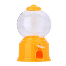 Financial Awareness Tool: Mini Gumball Dispenser, Portable Candy Machine With -Quality Abs Material, Coinless Operation, Vibrant Vintage Design, Satis